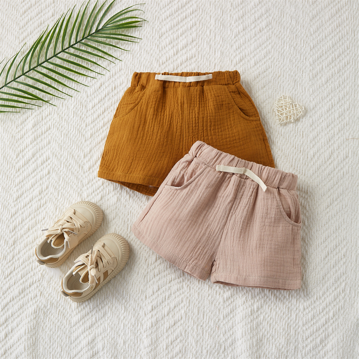Baby Clothing Yarn - 2PCS Cotton Yarn Shorts for Baby