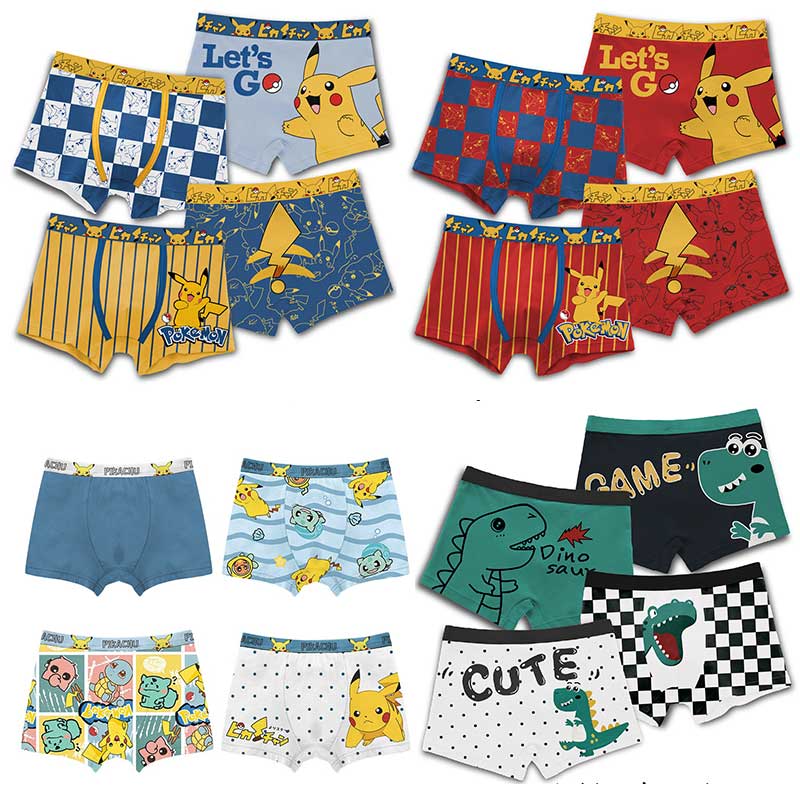 Baby Clothing In Japan - Anime Pokemon Children's Boys Underwear Pure
