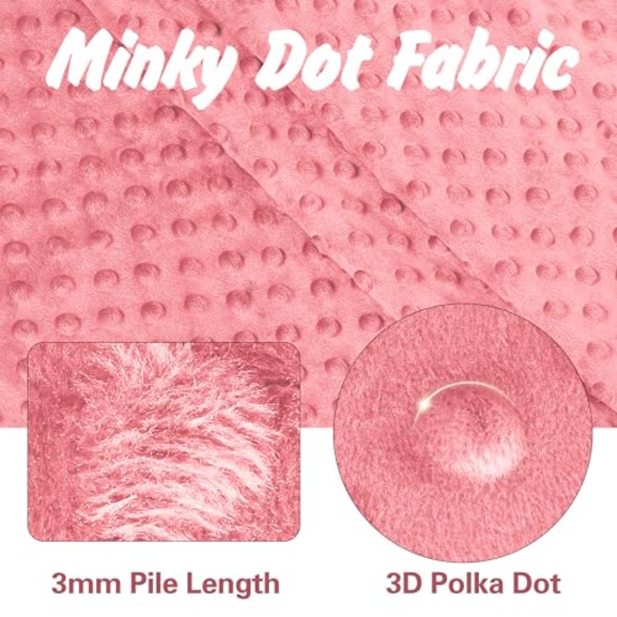 Minky Dot Fabric by The Yard x - Baby X Clothing recension och pris