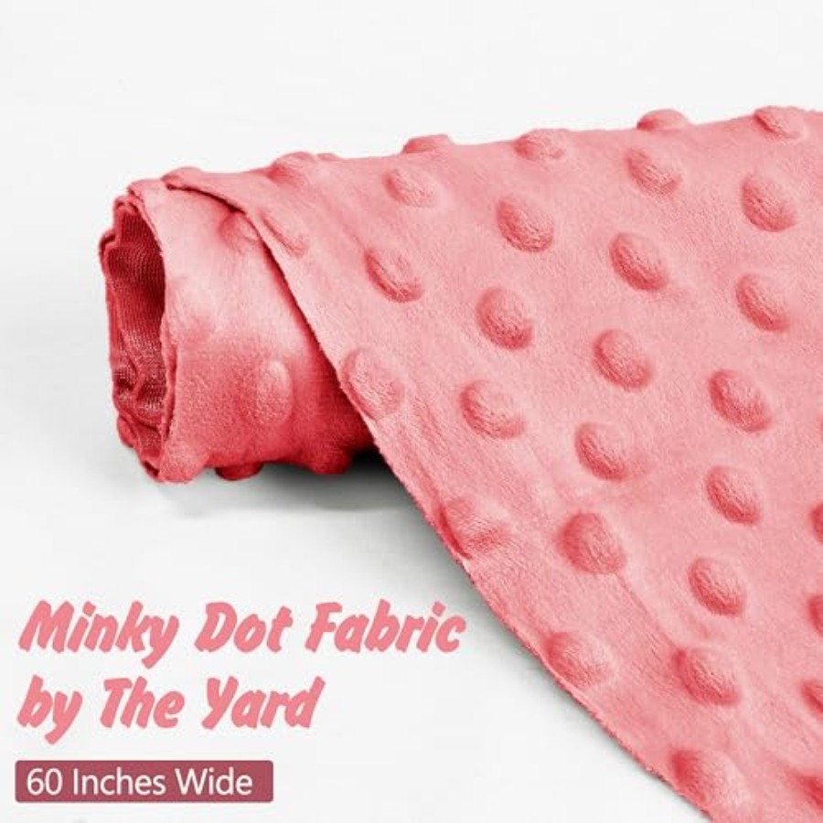 Minky Dot Fabric by The Yard x - Baby X Clothing recension och pris