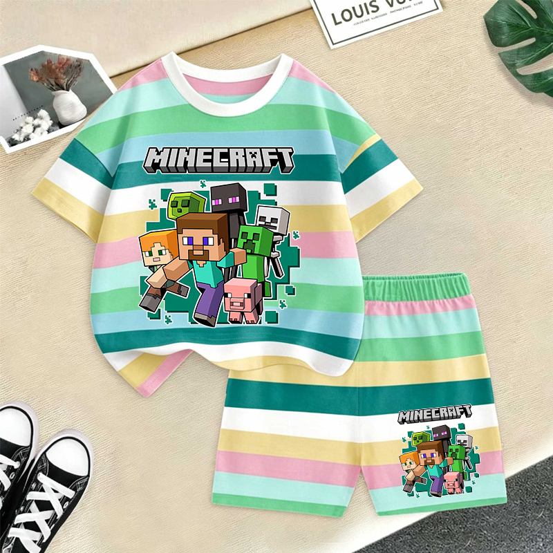 Minecrafted Girl boy Summer T  - Baby Clothing Deals recension och pris