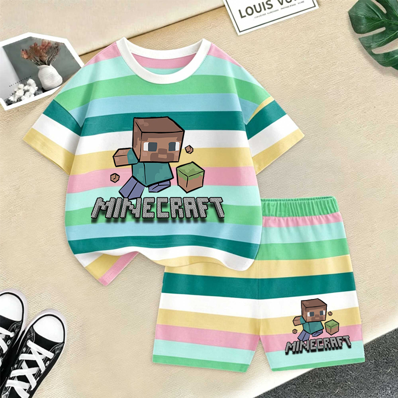 Minecrafted Girl boy Summer T  - Baby Clothing Deals recension och pris