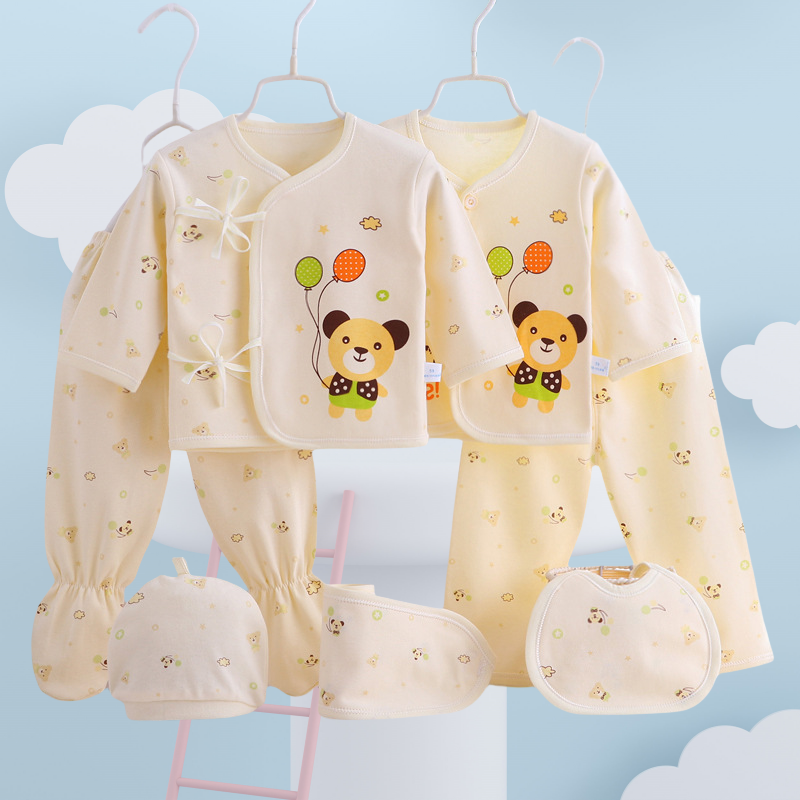 7 Pc of Pack Newborn Printed C - Printed Bibs Pack recension och pris