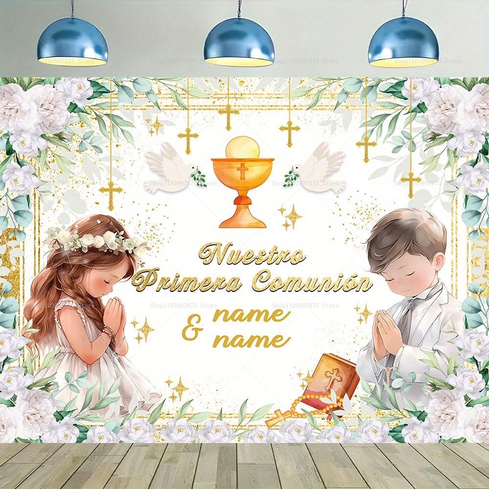 Custom Boy Girl First Holy Com - Baby Clothing Easter recension och pris