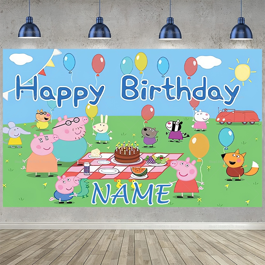 Custom Name Cartoon Peppa Pig  - Baby Clothing Easter recension och pris