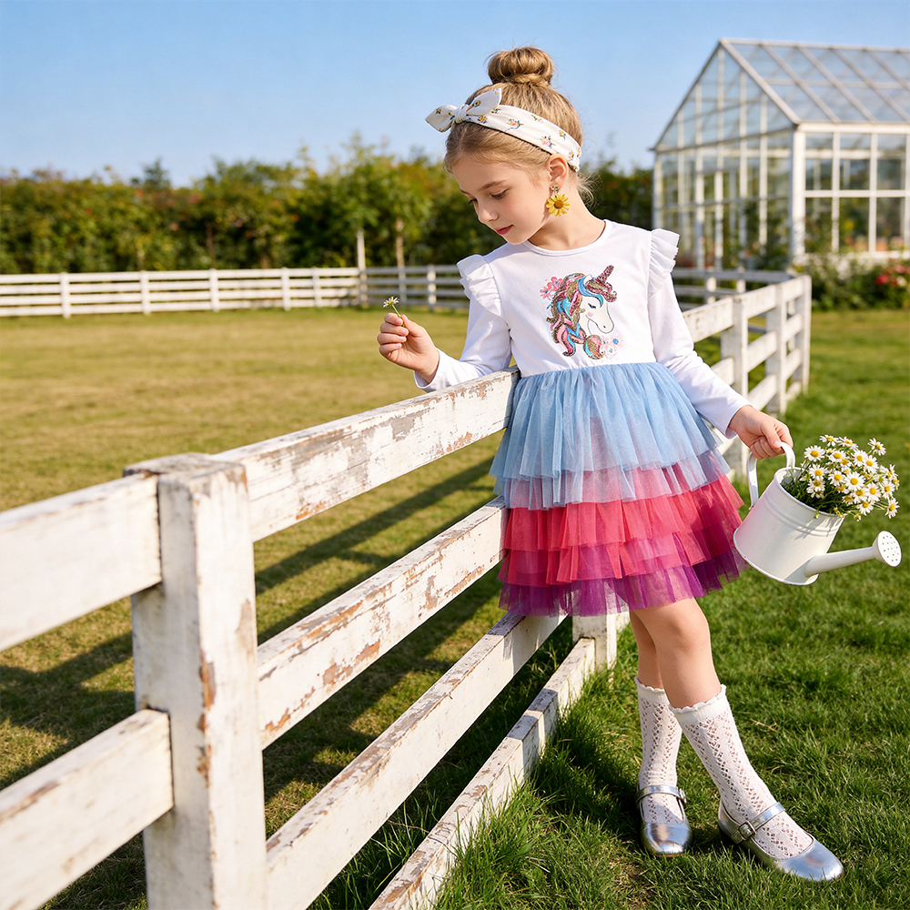 DXTON Children Cake Dress For  - Baby Clothing Layers recension och pris