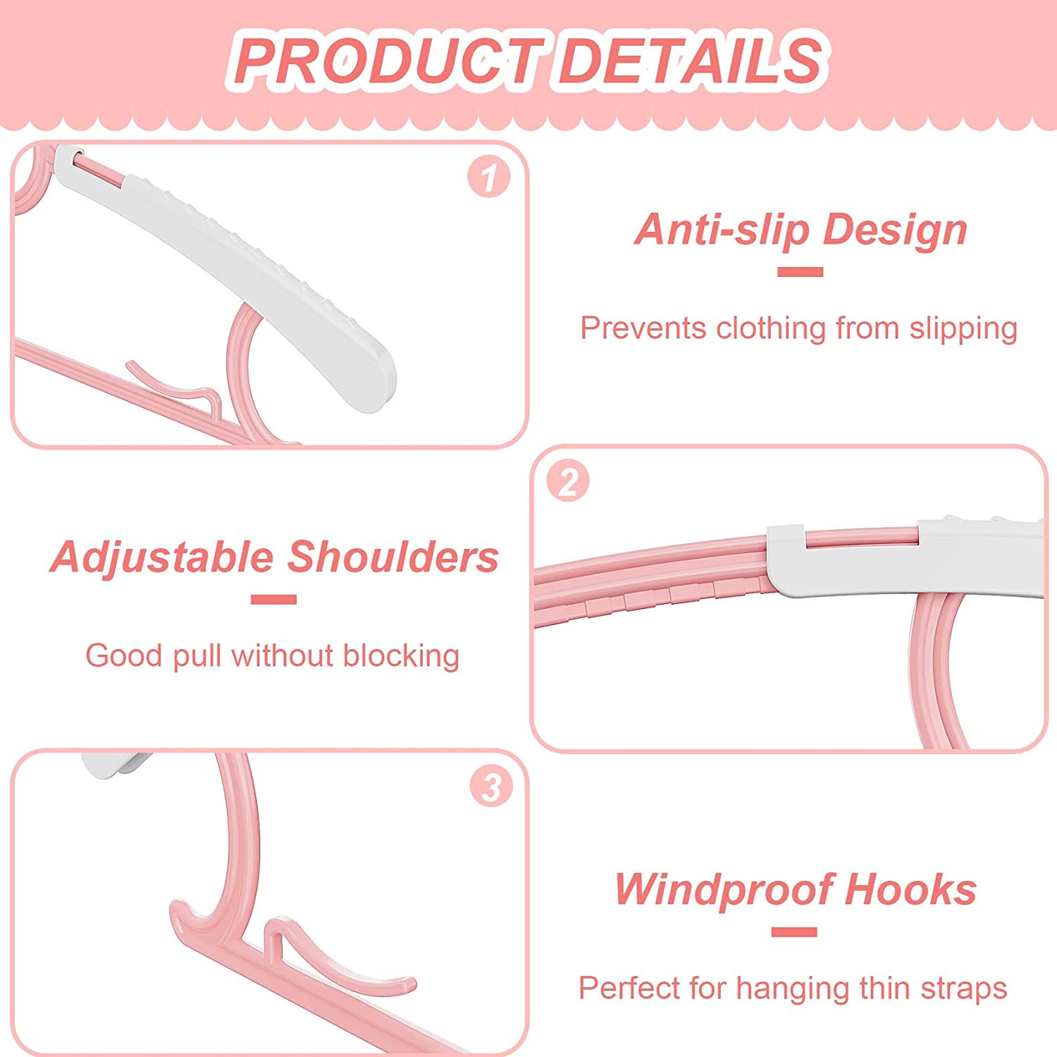 UNTIOR Non-slip Baby Clothes H - Baby Clothes Organiser recension och pris