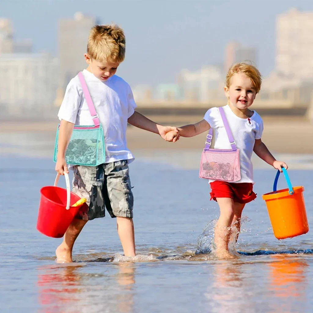 Outdoor Beach Mesh Bag Childen - Baby Clothes Organiser recension och pris