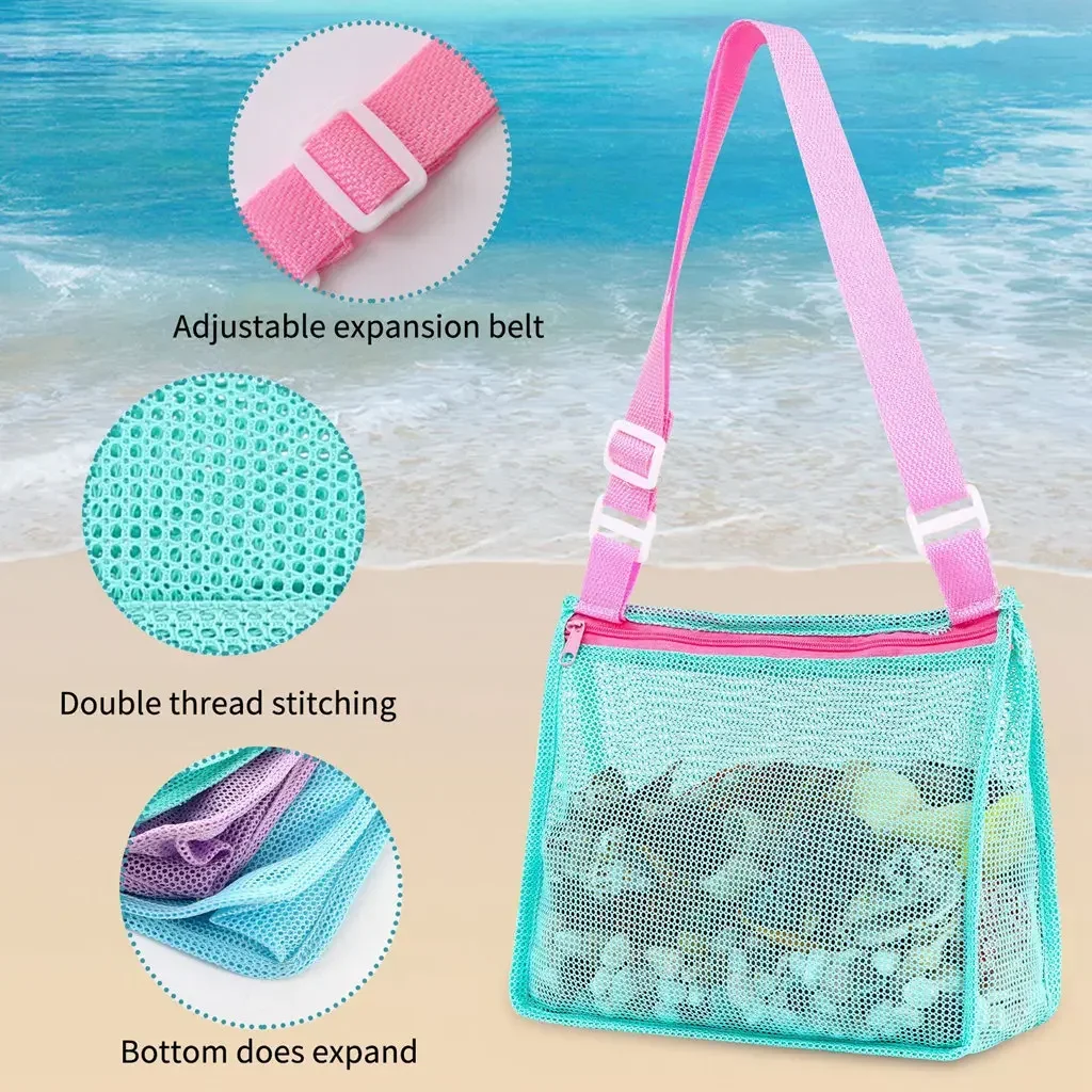 Outdoor Beach Mesh Bag Childen - Baby Clothes Organiser recension och pris