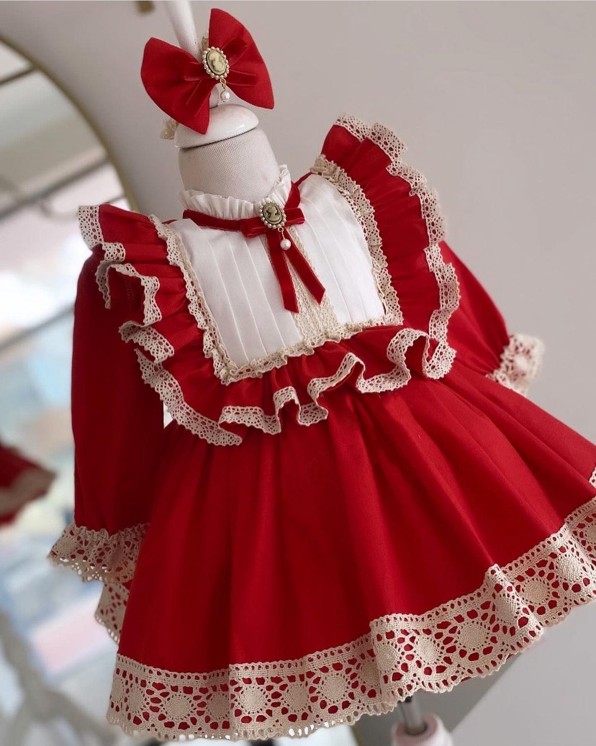 0-12Y Baby Girl Autumn Red Tur - Baby Clothing Easter recension och pris