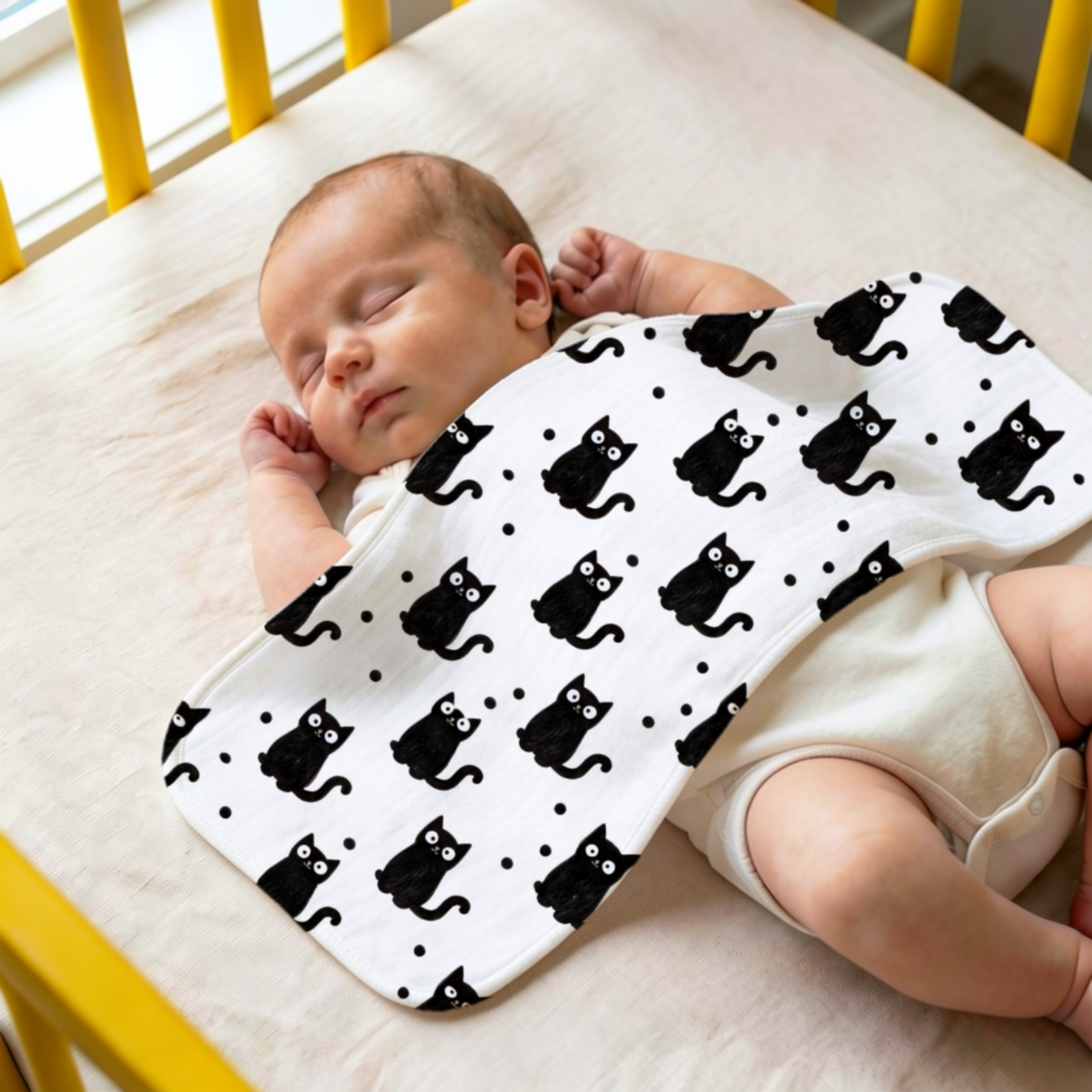 6 Piece Absorbent Gauze Burp P - Printed Bibs Pack recension och pris