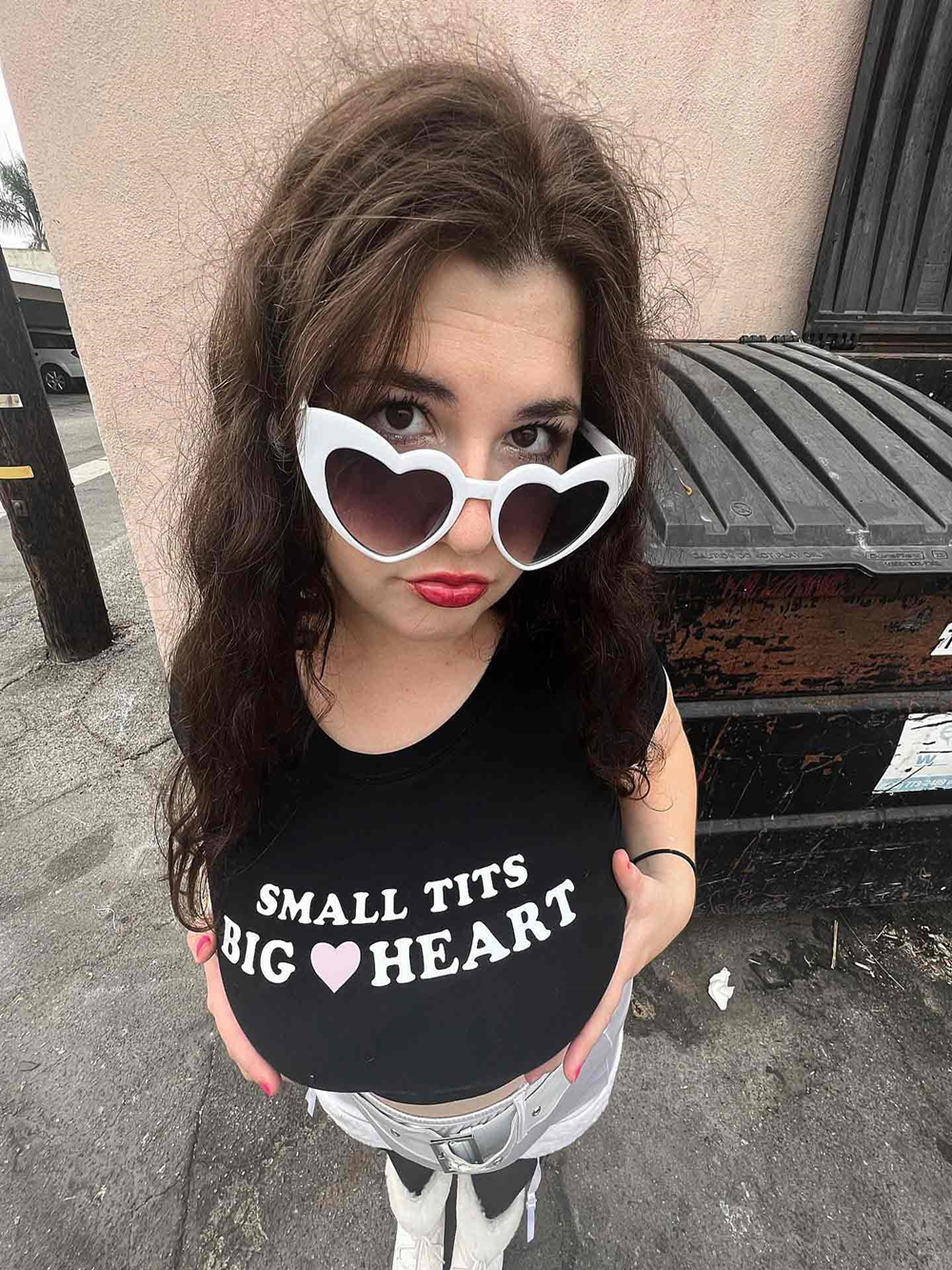 Small But Big Heart Y2K Baby T - Baby Y2K Clothing recension och pris