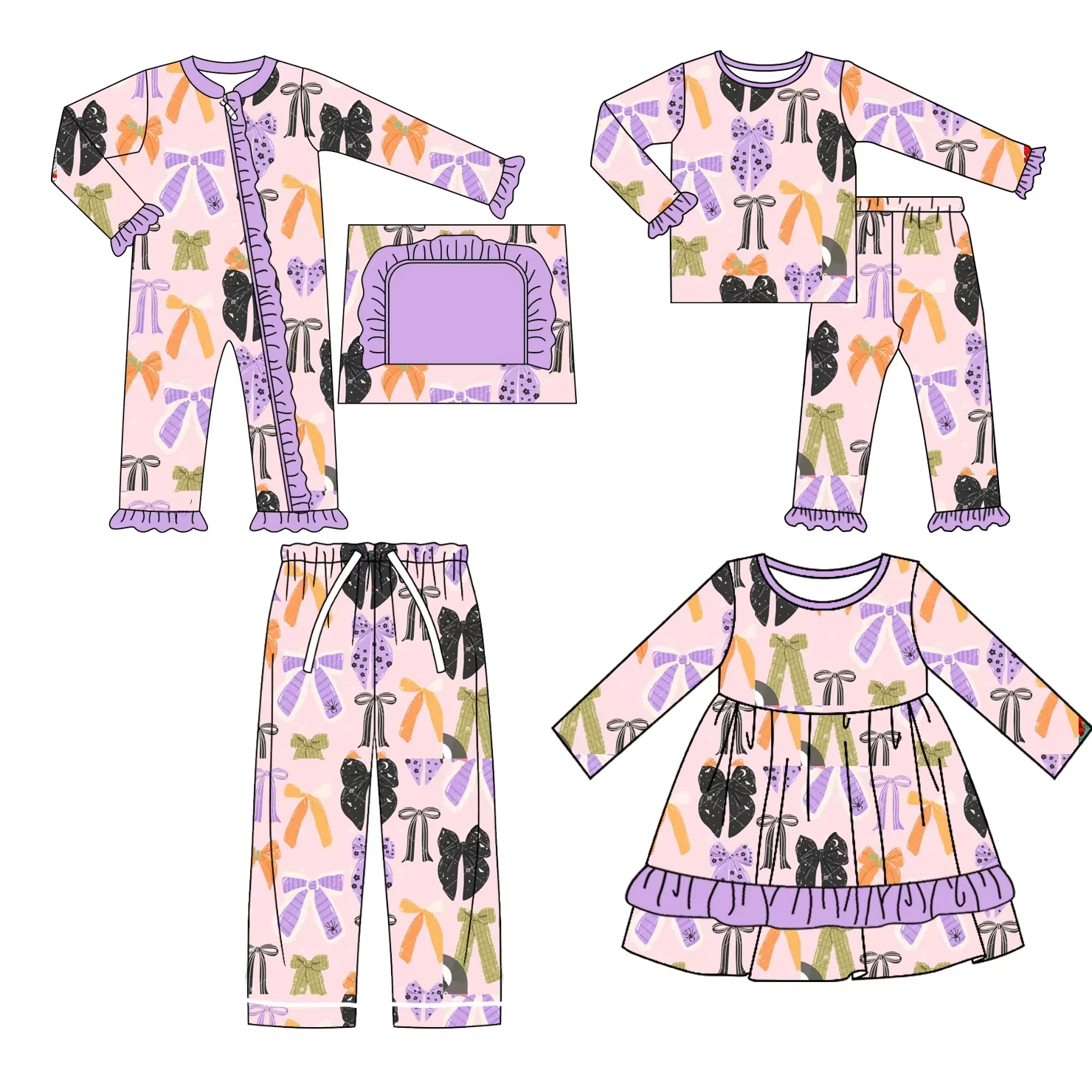 Halloween Girls Long Sleeve La - Baby X Clothing recension och pris