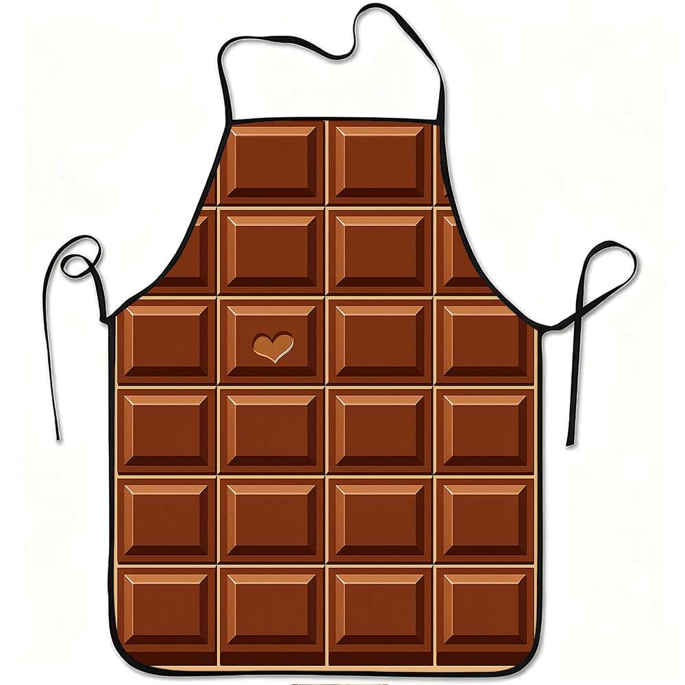 1-Pack & Chocolate Heart Print - Printed Bibs Pack recension och pris
