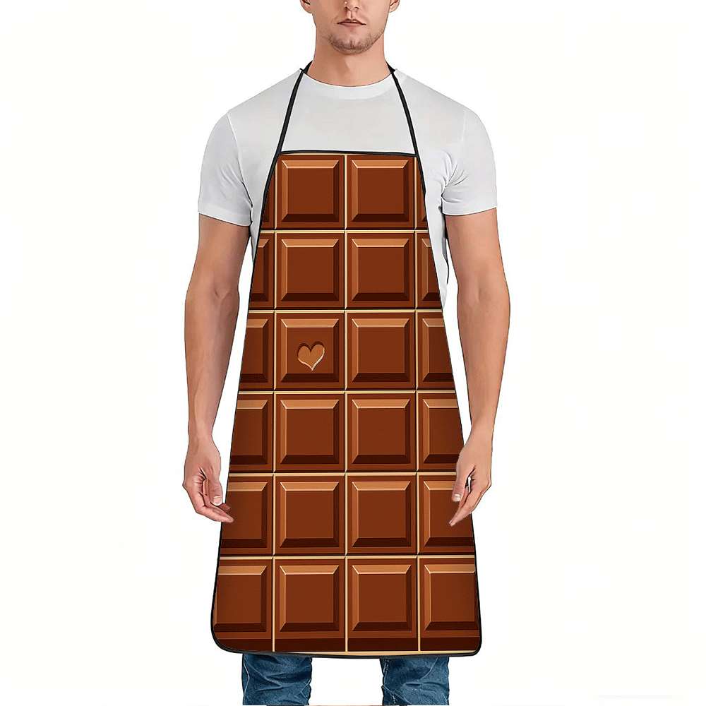 1-Pack & Chocolate Heart Print - Printed Bibs Pack recension och pris