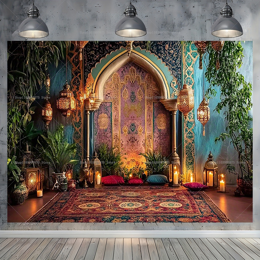 Moroccan Palace Backdrop Arabi - Baby Clothing Easter recension och pris