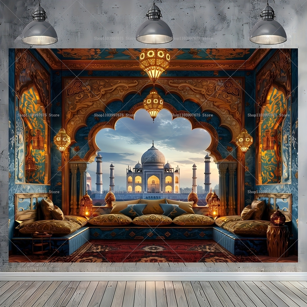 Moroccan Palace Backdrop Arabi - Baby Clothing Easter recension och pris