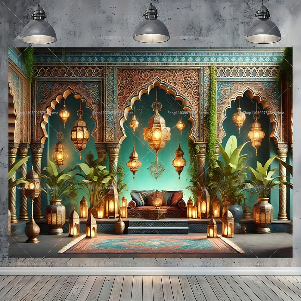 Moroccan Palace Backdrop Arabi - Baby Clothing Easter recension och pris