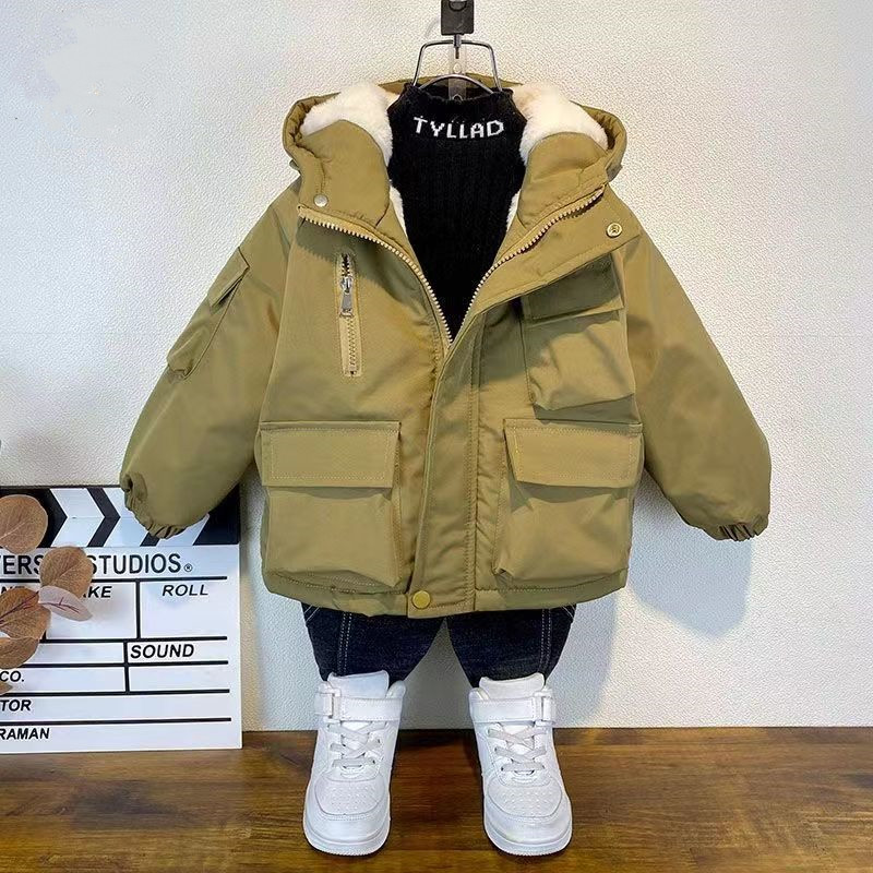 Kids Boys Plush Warm Jacket Ho - Baby X Clothing recension och pris