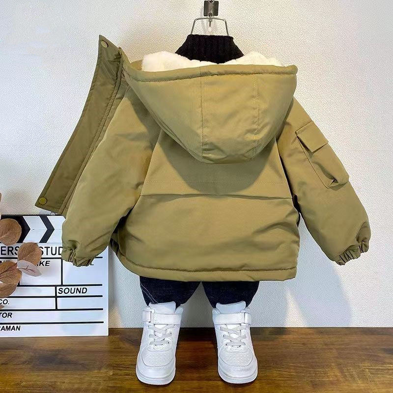 Kids Boys Plush Warm Jacket Ho - Baby X Clothing recension och pris