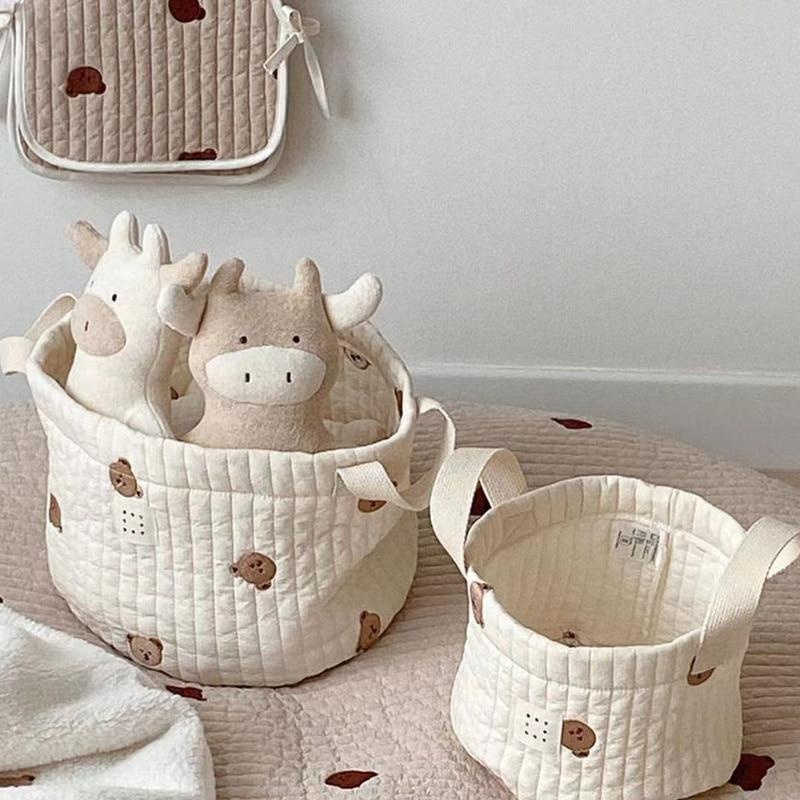 Cute Bear Embroidery Diaper Ba - Baby Clothes Organiser recension och pris