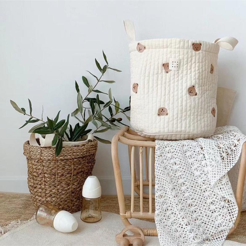 Cute Bear Embroidery Diaper Ba - Baby Clothes Organiser recension och pris