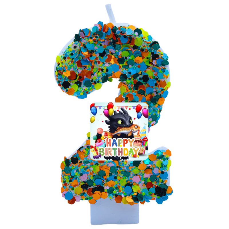 Your Dragon Candle Number Happ - Baby Clothing Easter recension och pris