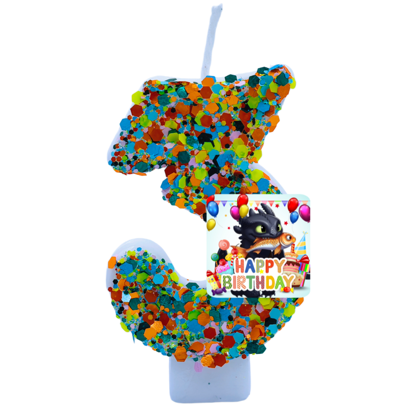 Your Dragon Candle Number Happ - Baby Clothing Easter recension och pris