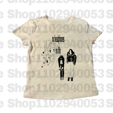 Y2k T-shirt Baby Tees Y2k Top  - Baby Y2K Clothing recension och pris