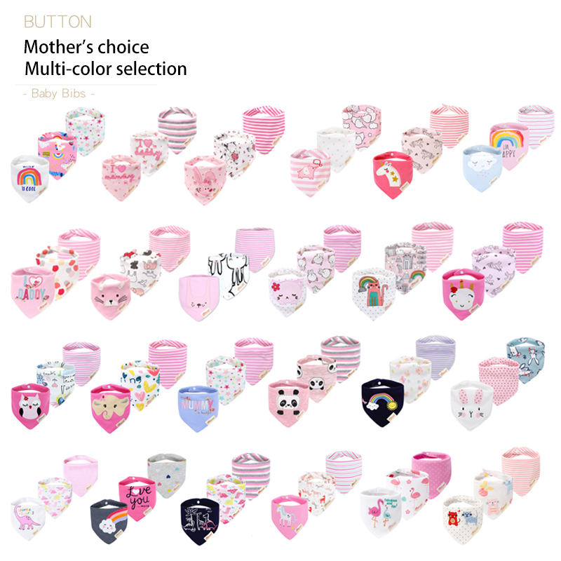 Triangle towel Baby products c - Printed Bibs Pack recension och pris